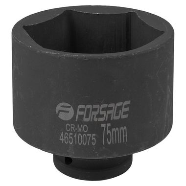 Головка ударная глубокая 3/4'', 75мм (6гр.) Forsage F-46510075