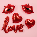 Фольгированная мини-надпись «Love» в красном цвете, AIR, 104 см