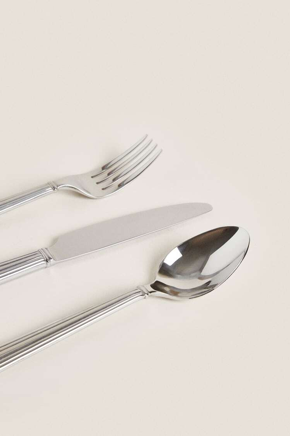 ZARA HOME НАБОР СТОЛОВЫХ ПРИБОРОВ, СТАЛЬНОЙ