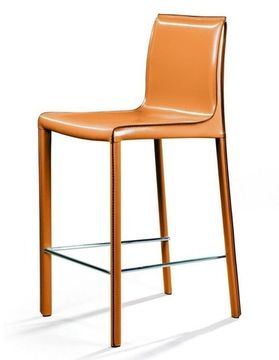 Стул полубарный Barrie кожа camel