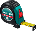 KRAFTOOL X-Drive 8м / 25мм рулетка с ударостойким обрезиненным корпусом