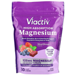 Viactiv, Хорошо усваиваемый магний, ягодное ассорти, 125 мг, 30 жевательных таблеток