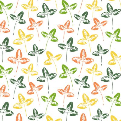 Отпечатки листиков клевера