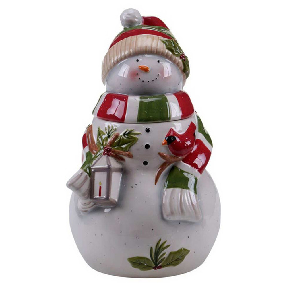 Банка для печенья Certified Int. Сани снеговика 28см