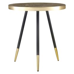 Столик Hedda, Ø55 см, черный/матовое золото