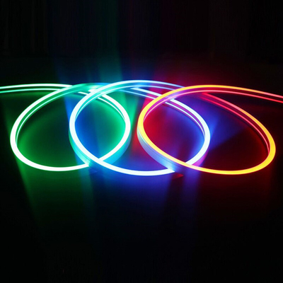 Гибкий неон RGB, 8х16 мм, 12V, SMD2835, 120Led/m, IP65, рез 30 мм, катушка 5 м.