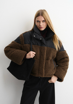 Пуховик North шоколадный