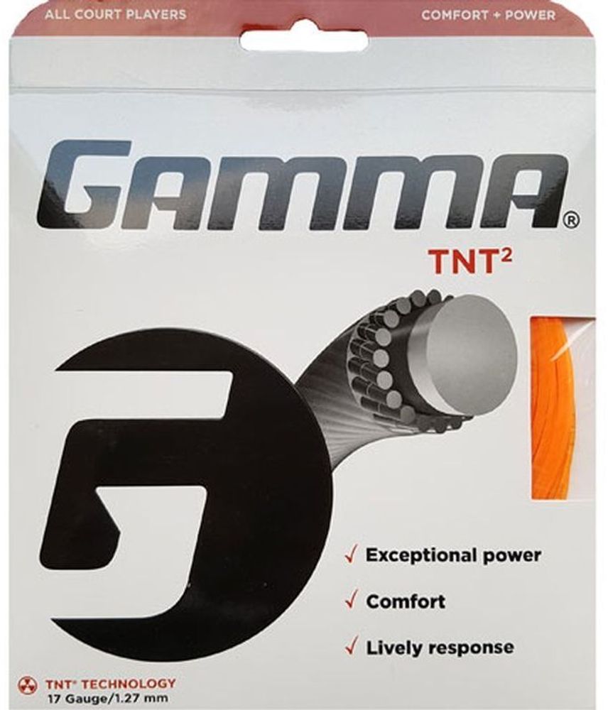 Теннисные струны Gamma TNT2 (12,2 m) - orange