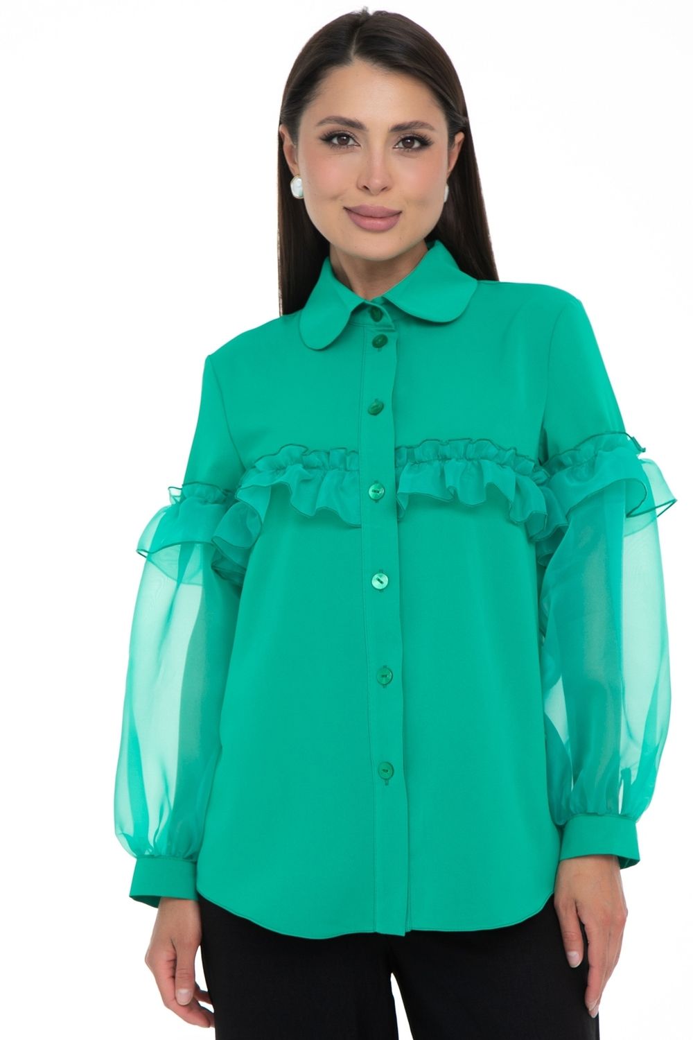 Блуза Очень красивая(изумруд) Diolche