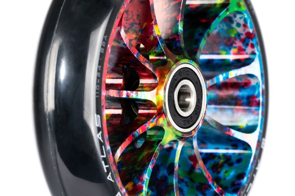 Колеса для трюкового самоката Ethic Atlas wheel 8 STD 110 mm chrome blue