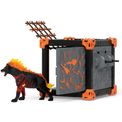 Schleich Eldrador Creatures - Боевая пещера BattleCave + Гиена с Лавы 42674