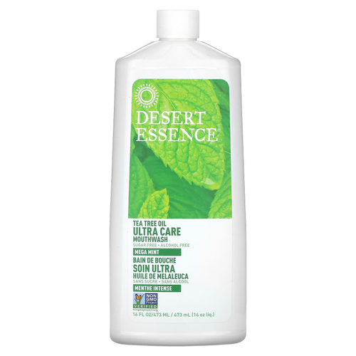 Desert Essence, ополаскиватель для рта, Ultra Care, с маслом чайного дерева, мята, 473 мл (16 жидк. унций)