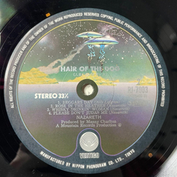 Винтажная виниловая пластинка LP Nazareth Hair Of The Dog (Japan 1975) (No Obi) Beggars Day