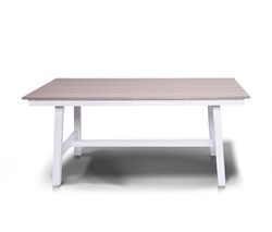 "Сан Ремо" стол обеденный из ДПК, каркас алюминиевый