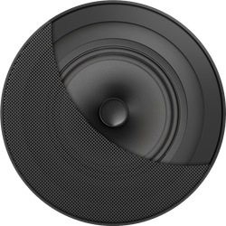 CVGAUDIO CPA5TBL Встраиваемый 5" широкополосный громкоговоритель, 3/6W-100V, круглый, безрамочный, черный