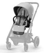 Коляска 3 в 1 Cybex Balios S Lux BLK и автокресло Aton B2 i-Size Volcano Black с базой isofix Base One Lava Grey с дождевиком