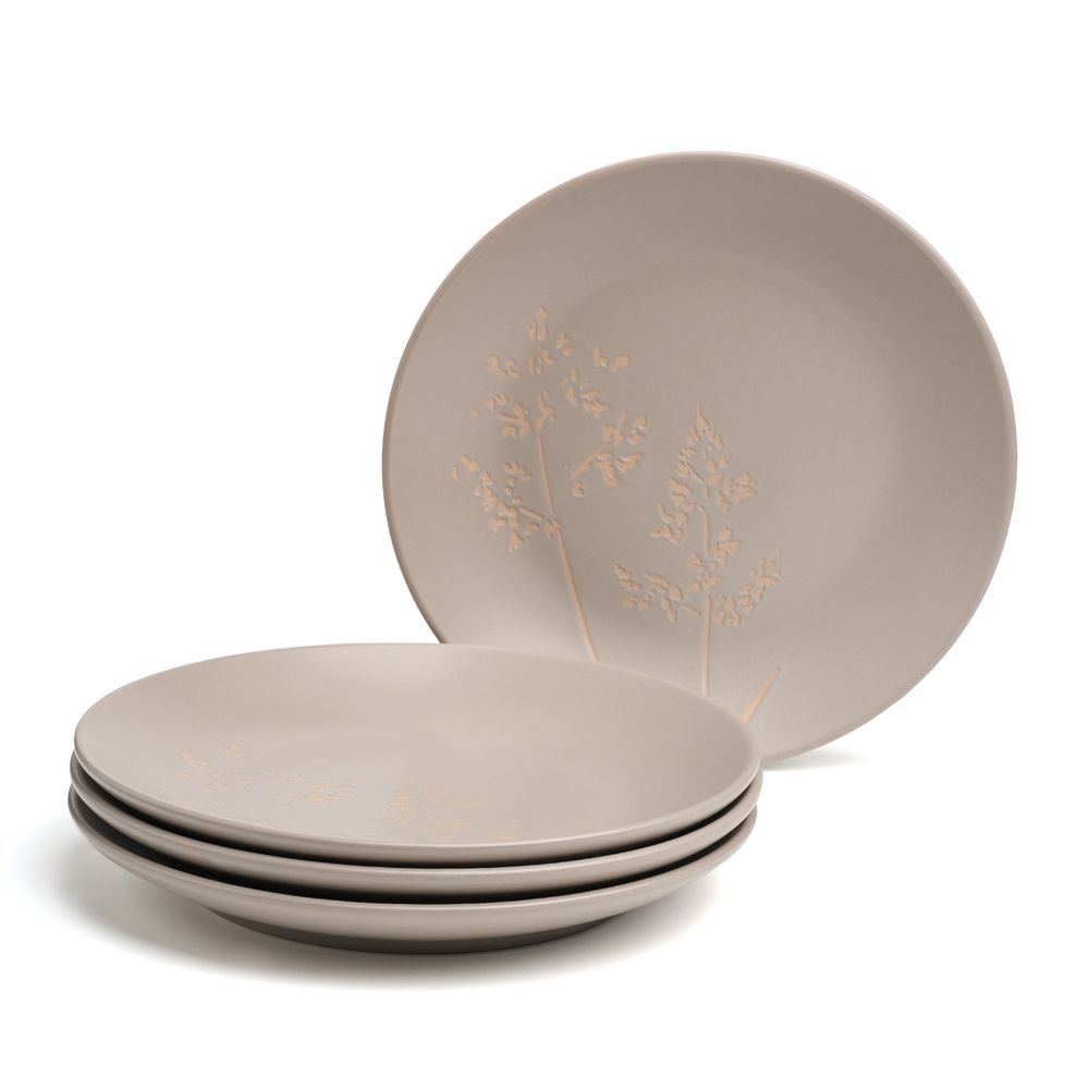 НАБОР ТАРЕЛОК ЗАКУСОЧНЫХ BRONCO "GRASSES" 4 ШТ. ДИАМЕТР=19,5 СМ