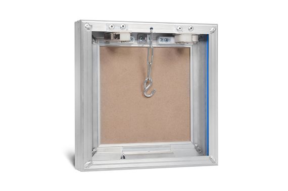 Люк под плитку Базис 300х300 мм (ШxВ, 30х30 см) со съемной дверцей и уплотнителем, алюминиевый