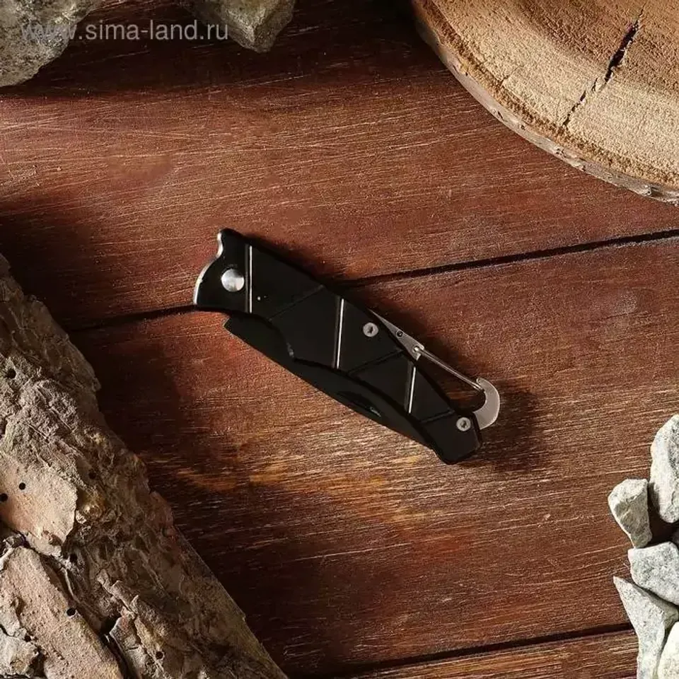 Нож складной черный карабин 2989518