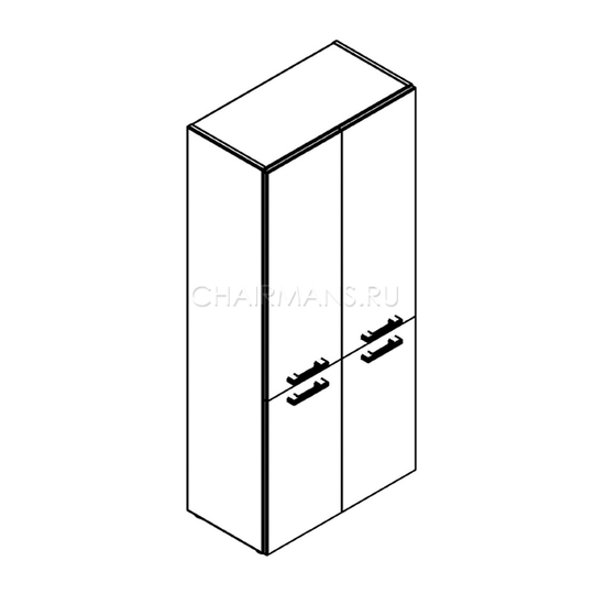 Шкаф Skyland ALTO AHC 85.3 дуб девон