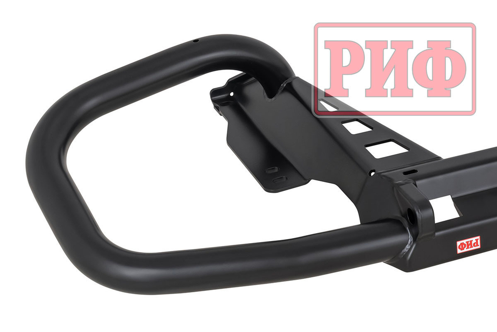 Бампер силовой задний Toyota Land Cruiser Prado 150 c квадратом под фаркоп РИФ