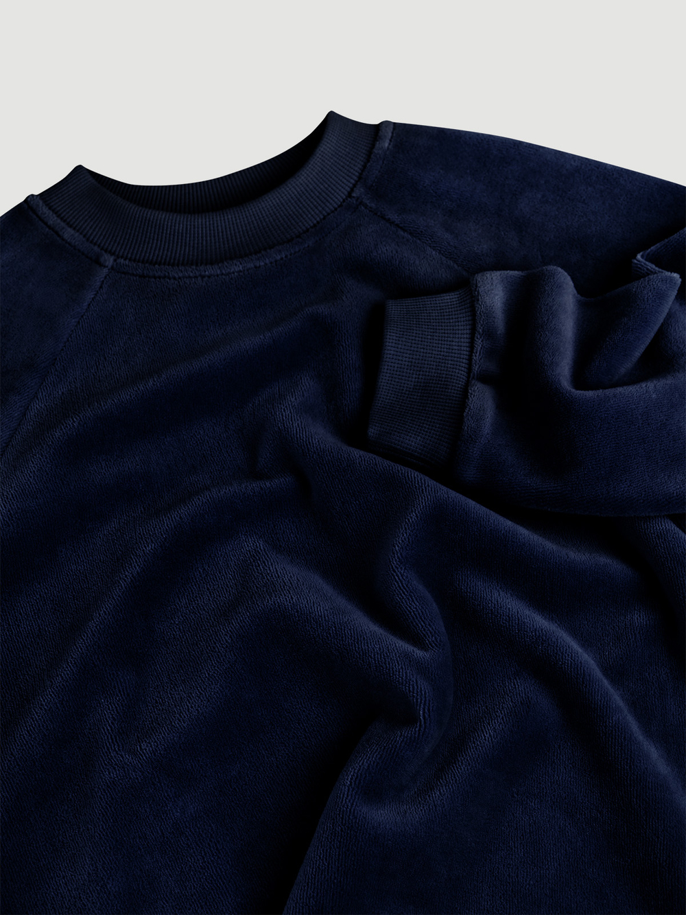 Велюровый свитшот оверсайз Mjölk Navy