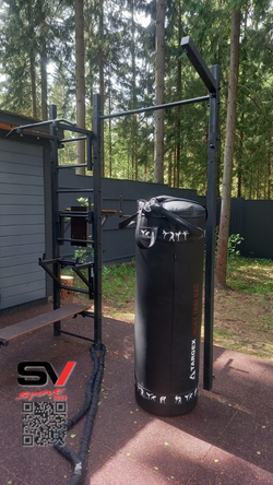 Монтаж уличной шведской стенки Sv Sport (3 вертикальных столба)