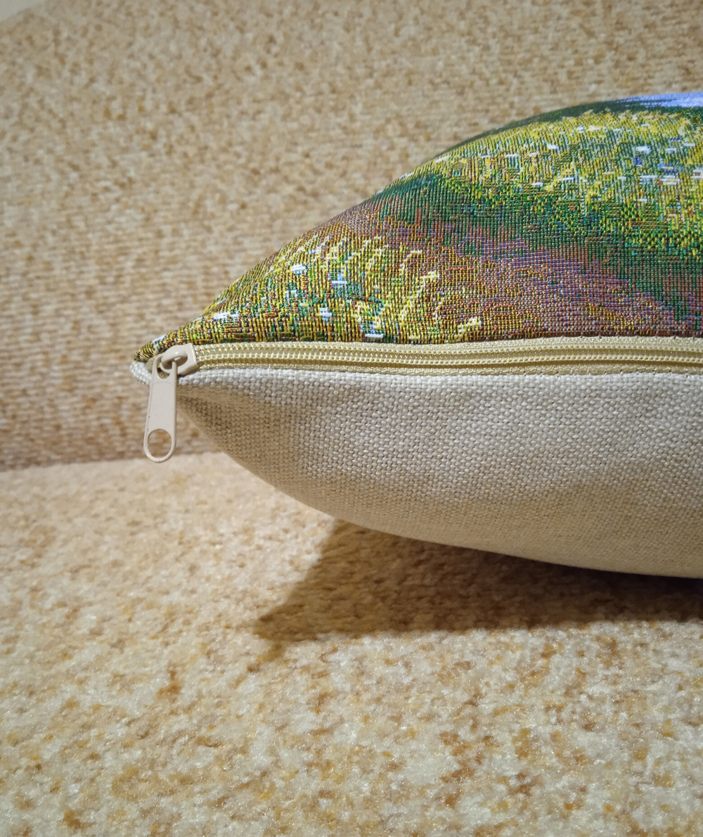 Декоративный гобеленовый чехол для интерьерной подушки Июль (природа) 38*38