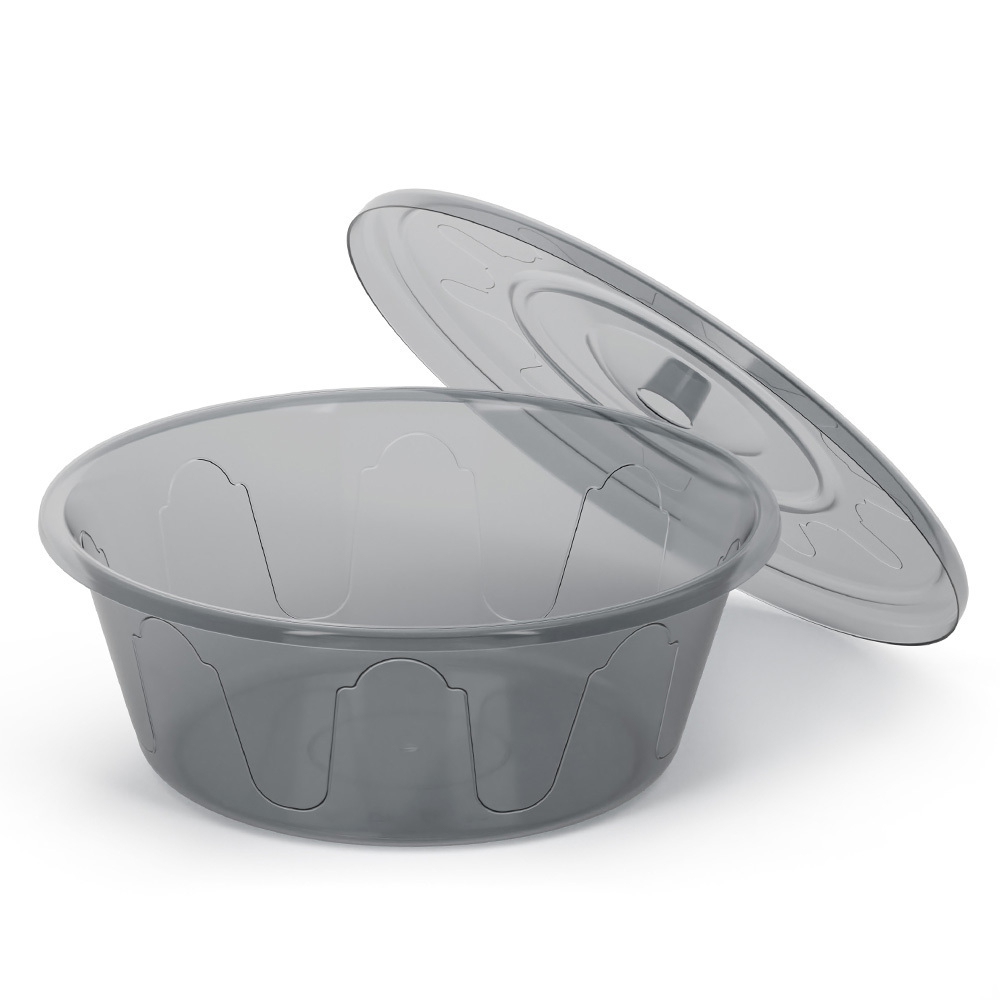 Таз 6л "Хозяюшка" с крышкой