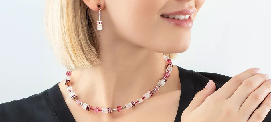 Колье Coeur de Lion Pink 3018/10-0400