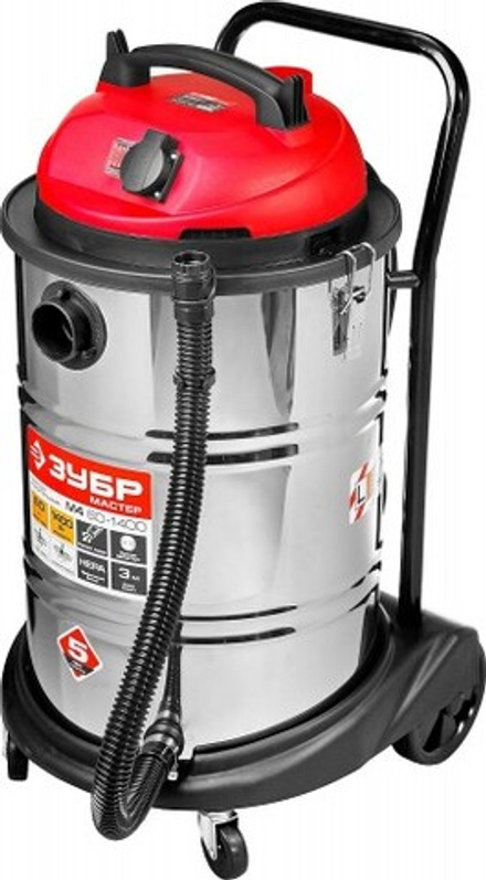 Строительный пылесос ЗУБР ПУ-60-1400 М4