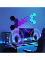 Стартовый набор Nanoleaf Shapes Hexagon Black 9 панелей черный (NL42-0102HX-9PK)