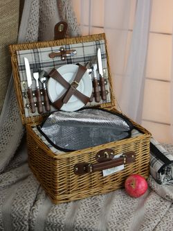 HOLYDAY BASKET Набор для пикника с термосумкой и пледом на 4 персоны