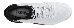 Мужские кроссовки теннисные Wilson Rush Pro Ace Clay M - white/black/poppy red