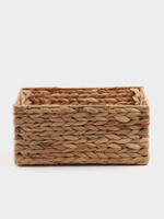 Корзинка прямоугольная, 33х22х14 см, водный гиацинт