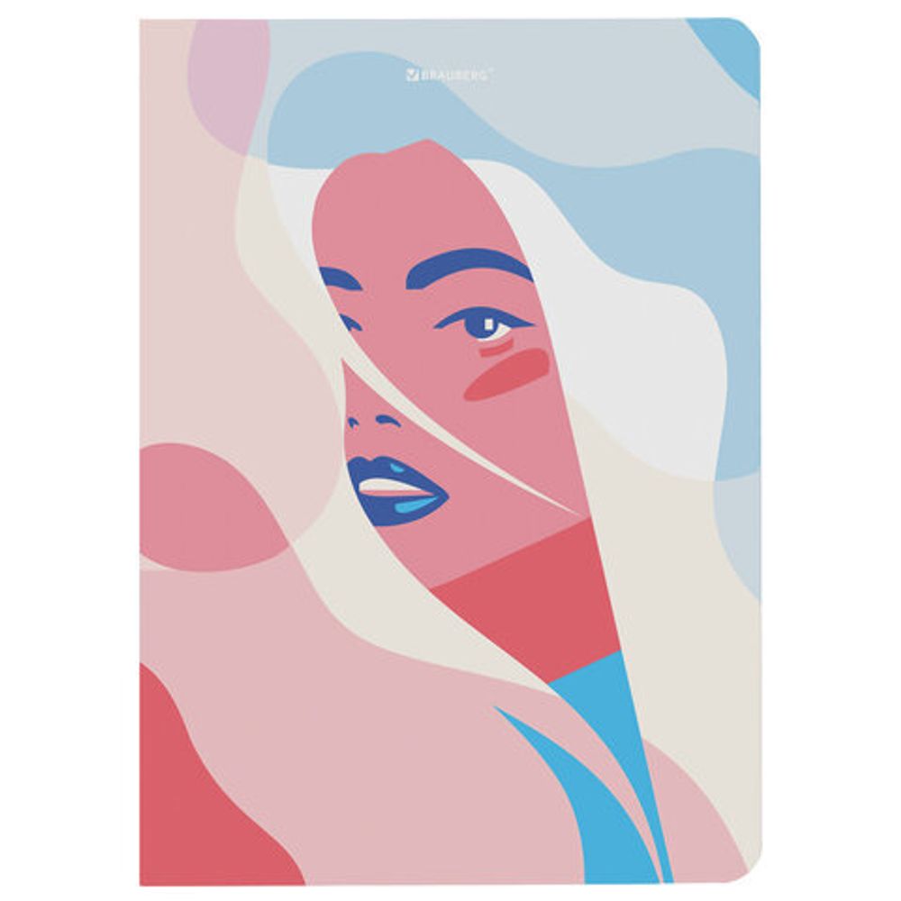 Блокнот с резинкой в точку 96 л., А5 (145х203 мм), твердая обложка, BRAUBERG, "Sensitive", 113726