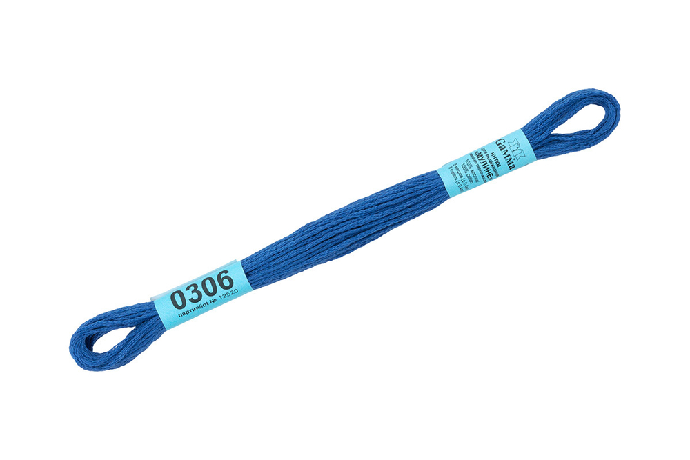 Мулине "Gamma" ,100% хлопок, 8 м, №0306