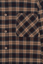 Рубашка в клетку, Коричневая
