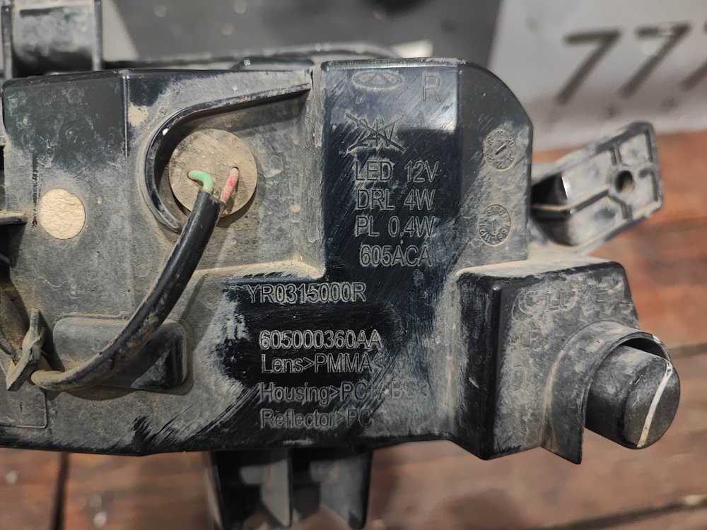 ДХО правый Chery Tiggo 8 22-нв Б/У Оригинал 605000360AA