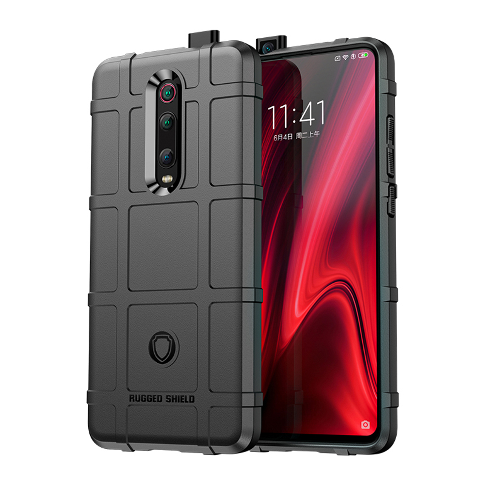 Купить чехол на Xiaomi Mi 9T (9T Pro, Redmi K20, K20 Pro,K20 Pro Premium)  черного цвета, серии Armor от бренда caseport. Армейская защита смартфона,  быстрая доставка!