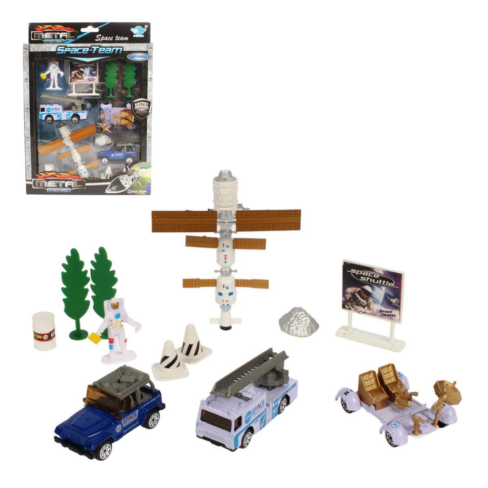 Набор машин ин. с аксесс., коробка JP8202