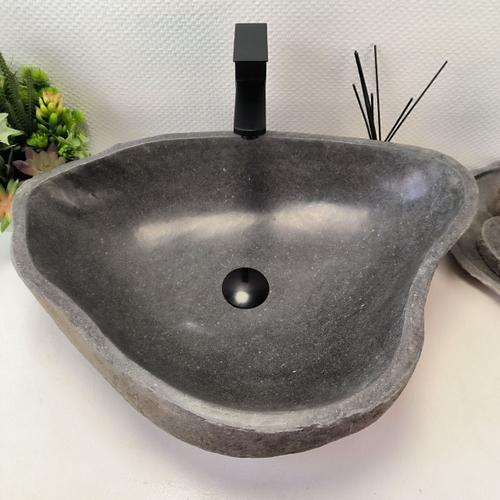 Раковина из речного камня RS-63550 (61*46*16) 0124