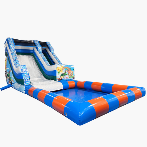 Водная горка с бассейном «Зверопой-2», 10×4×4,5 м