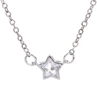 Подвеска из гиппоалергенного сплава со стразами «ЗВЕЗДА», цвет серебро и золото, d-20см/0,7см