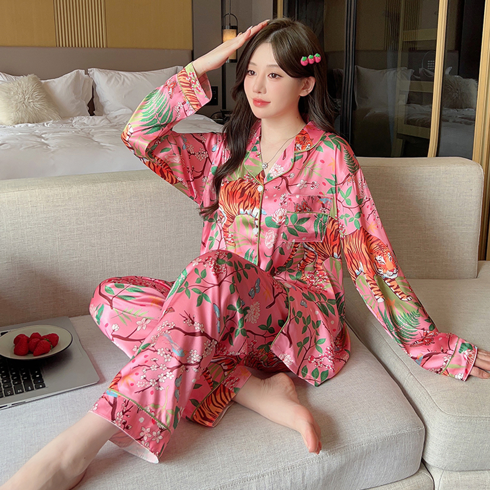 Пижама ш/в штаны+рубашка дл/р 8245