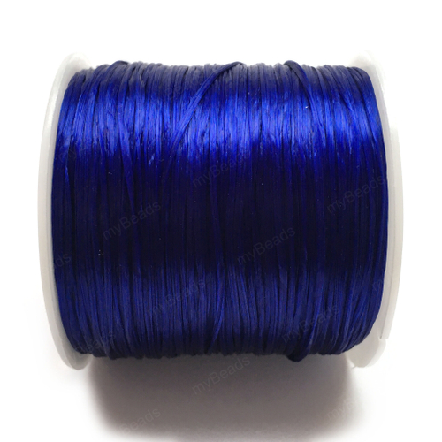 Резинка для браслета многослойная синяя 0.7 мм (катушка ок.60 м)