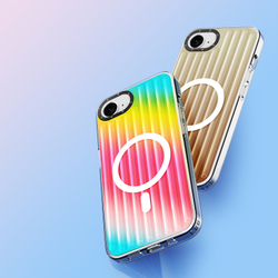Усиленный прозрачный чехол (Gradient Desert Gold) с поддержкой MagSafe от Dux Ducis для iPhone 16e, серия Zest Series Case