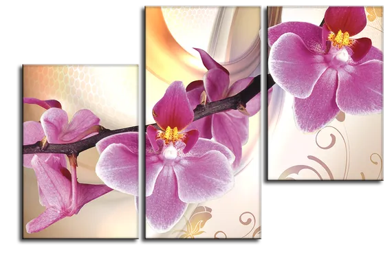 Модульная картина "Орхидея"