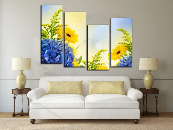 Модульная картина "Запах теплого лета"