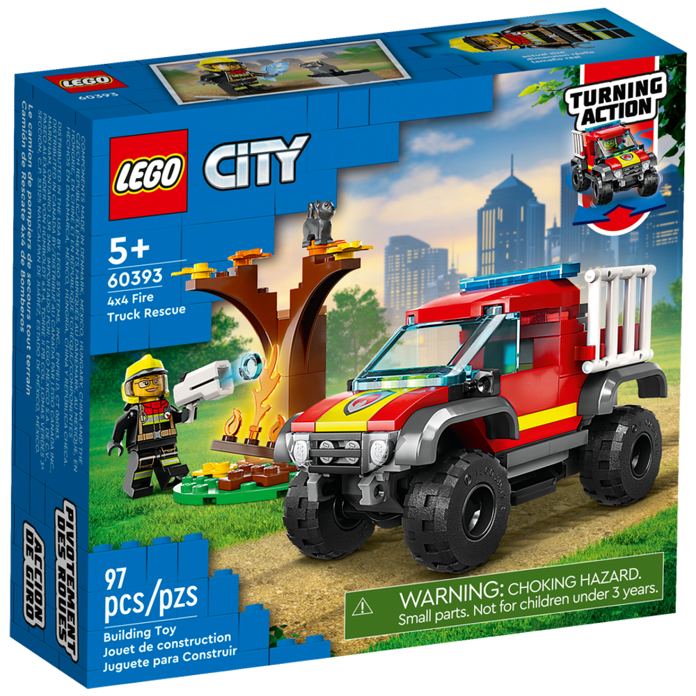 Конструктор Lego City 60393 Спасательная пожарная машина 4x4